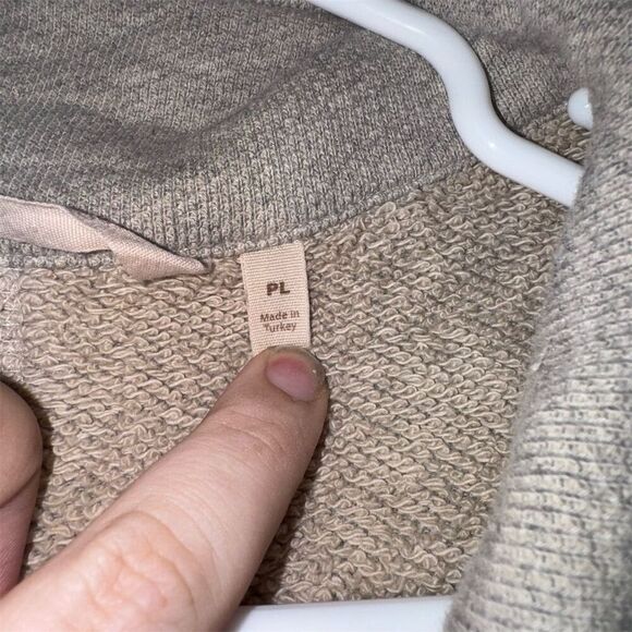 Women's‎ Plus Size Beige Oversized Jacket 3/4 Sleeve Mid-Length Spring - Picture 7 of 8